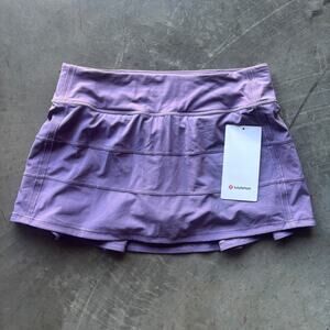 Lululemon Pace Rival Mid-Rise Skirt Women's Size 6 Purple Ash Athletic - NWT